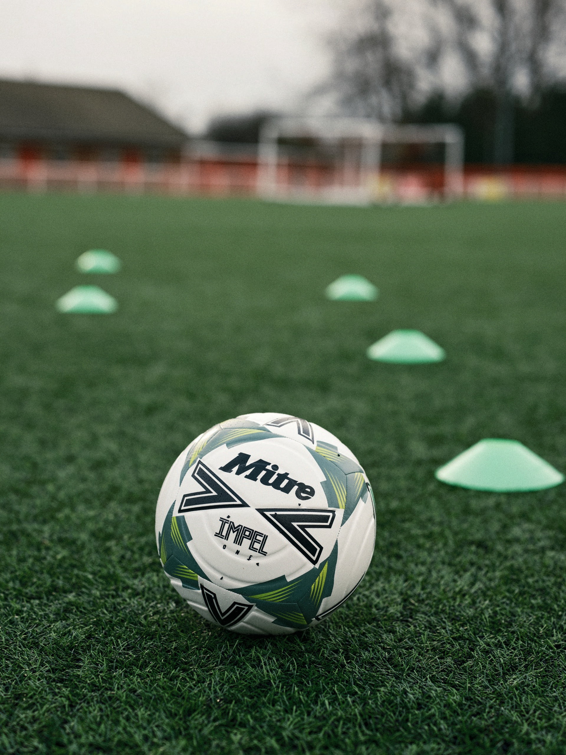 Mitre Impel One Training Soccer Ball – Durable 6-Panel Construction – Soft-Touch Foam & Hyperflow Grooves – for Grass or AstroTurf – Sizes 3,4,5