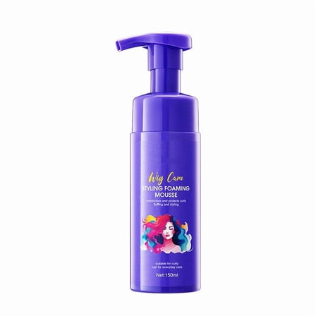 Wig Care Styling Foaming Mousse - 48H Long-Lasting Curly Hair Hold Moisturizing Non- Styling Product For Wigs And Curly Hair 150ml