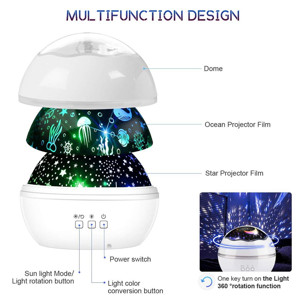 LED Night Light, Star Projector, Galaxy Light Projector, Lights Projector for , Star Lights, Bedside Lamp