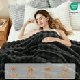 thumbnail image 3 of Huloretions Electric Blanket Queen/King Size,Heated Blanket with 6 Heat Levels & 10H Auto-Off,Thick Heating Blanket,Fast Heating Quilted Blanket for Bedroom Living Room, 3 of 7
