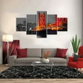 thumbnail image 3 of TISHIRON 5PCS Framed Canvas Wall Art Set,60"x32" Sacramento California Panorama Cityscape Canvas Art Decor, 3 of 7