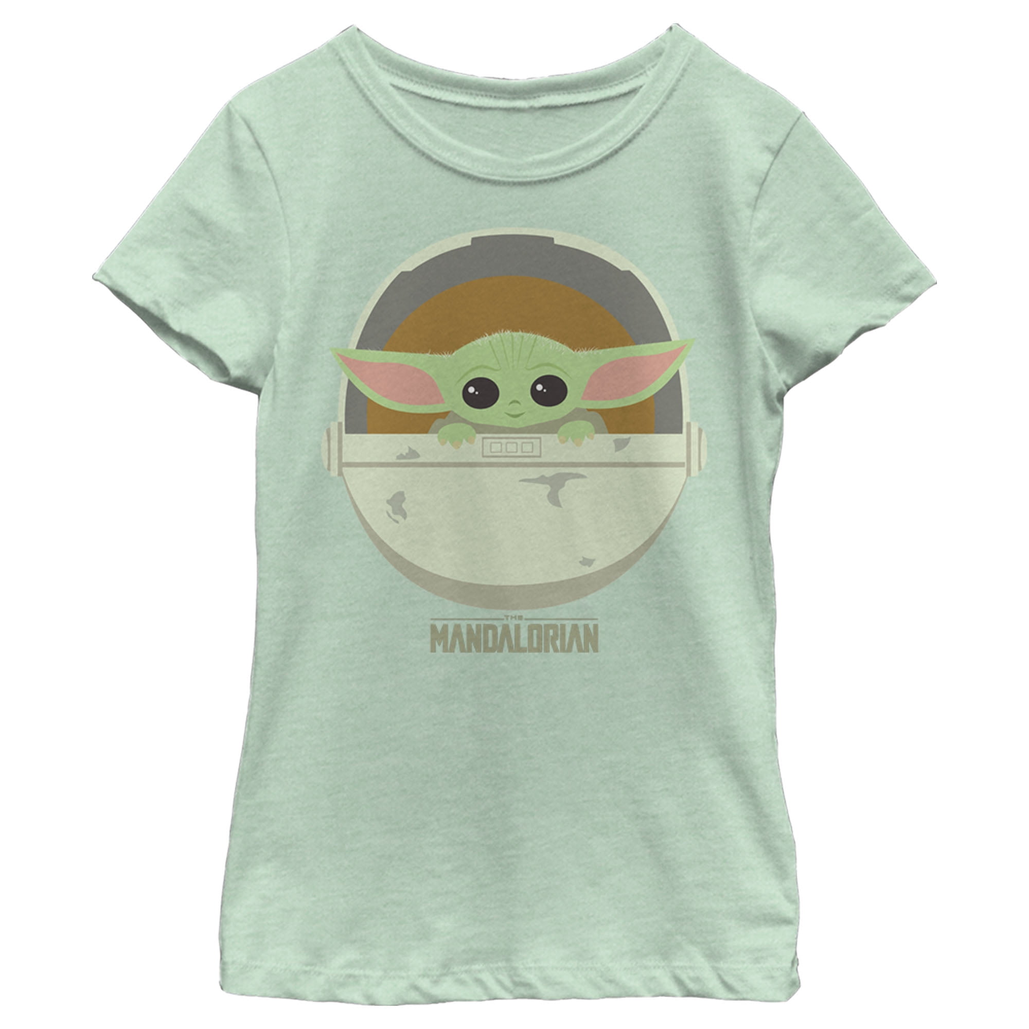 Girl's Star Wars The Mandalorian The Child Cartoon Art Bassinet  Graphic Tee Mint Medium