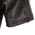 thumbnail image 6 of AHTJRT Men's Ripped Holes Summer Distressed Short Sleeve Casual Hipster Hip Hop Crewneck Fashion Y2K Streetwear T-Shirts Gray M, 6 of 9