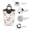 thumbnail image 3 of Salouo Flamingo And Flowers for Dirty Clothes Hamper,Extra Large Hamper Basket Bin 1-Pack Big Laundry Baskets with Handles Laundry Hampers Fits for Bedroom & Living Room, 3 of 5