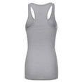 thumbnail image 2 of Women & Plus Solid Ribbed Knit Stretch Workout Racerback Tank Top (2PK: H GREY/KELLY GREEN, 1X), 2 of 4