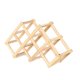 thumbnail image 2 of Estante plegable para vino perfecl de madera para 6 botellas, 2 of 8