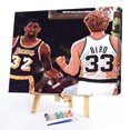 thumbnail image 3 of Cuadros Decorativos Larry Bird y Johnson pintura al óleo por números Kit DIY pintura acrílica sin marco Ndcxsfigh Nuevos Originales, 3 of 9