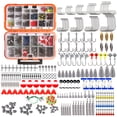 thumbnail image 1 of 343pcs Fishing Accessories Kit Including Tackle Box Fishing Hooks Weights Jig Heads Barrel Swivels, 1 of 6