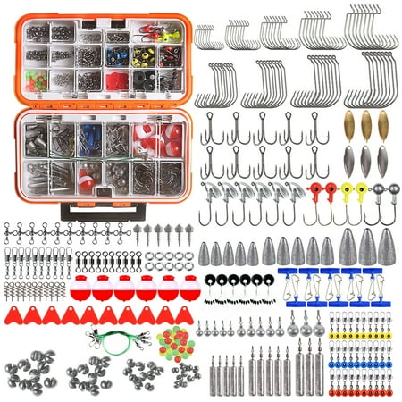 

Htovila Hook Heads Barrel Swivels 343pcs Kit 343pcs Box Set Essential ammoon 6588 Swivels Kit 343pcs