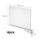 thumbnail image 2 of Separadores de estantes transparentes, organizadores de armarios transparentes para libros de ropa de dormitorio, 4/6 Uds., 2 of 9