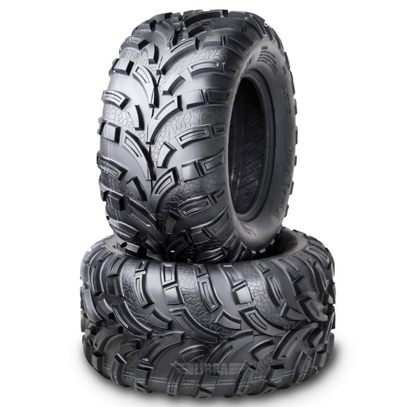 WANDA Set of 2 New ATV/UTV Tires 25x11-12 /6PR P373-10253...