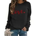 thumbnail image 6 of yievot Women Valentine's Day Sweatshirts Heart Graphic Crew Neck Pullover Long Sleeve Casual Shirts Tops, 6 of 8