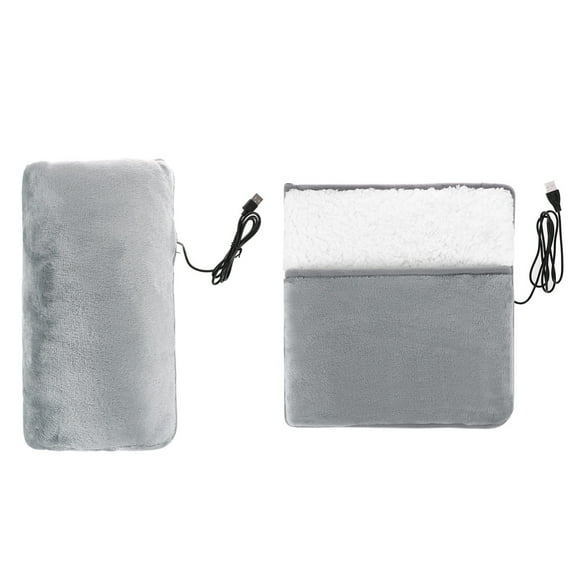 USB Heating Pad Set - Foot Warmer and Glove, Washable, Fast Heat - Winter Warmers for Home and Travel