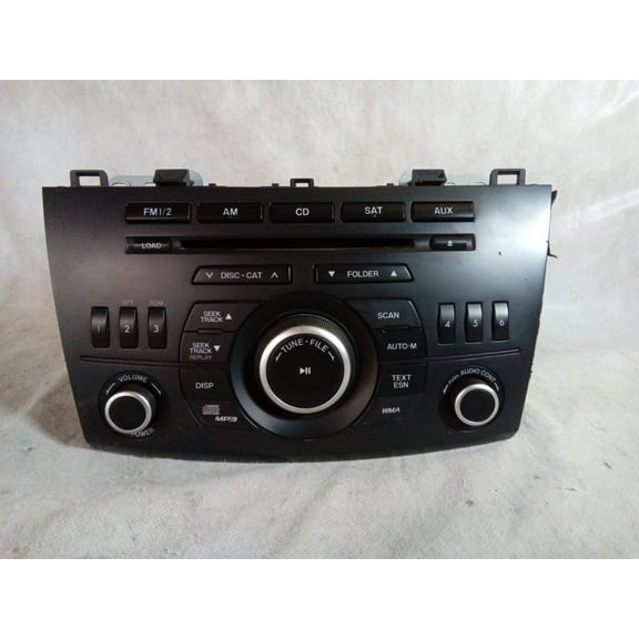 Pre-Owned 2012 Mazda 3 AM FM CD MP3 4 Speaker Tuner Receiver BBM566AR0 OEM LKQ (Good)