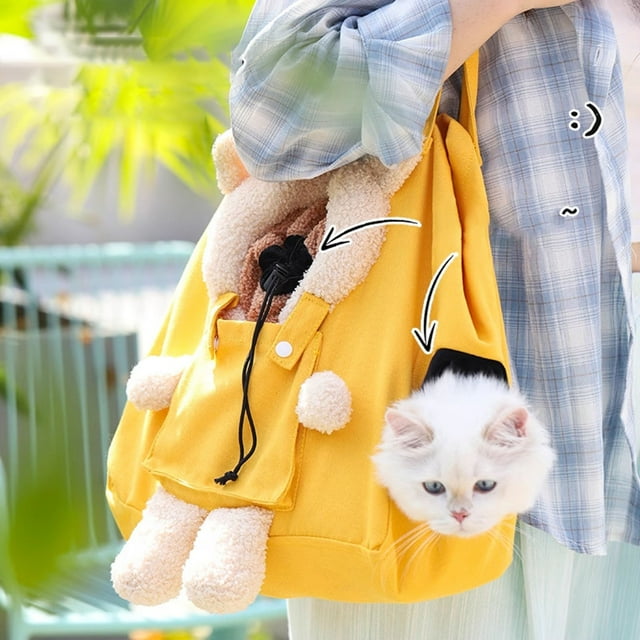 Breathable Dog Shoulder Bag Cats Ca Rriers Bag Small Animal Outdoor Shoulder Bag Pet Carrying Bag Short Trip Hiking Portable Shelter for Dog Pet Backpack for Dogs Carry on Puppy Bag Bag for Dogs to