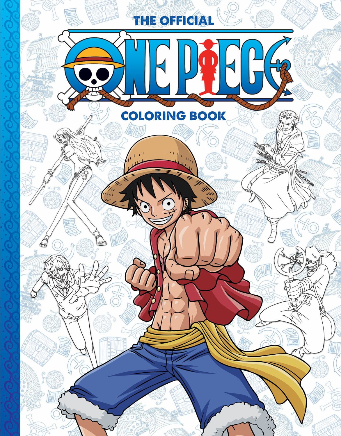 One Piece Coloring Book: Black Edition New Coloring Pages Filled