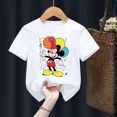 thumbnail image 3 of Camiseta de algodón para niños de Disney Mickey Mouse, camiseta kawaii, ropa informal de dibujos animados de anime para niños, camiseta para niñas y niños, camiseta Y2K, 3 of 5