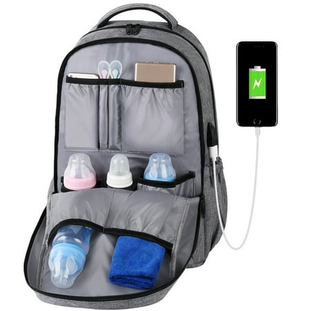 Vbiger Mummy Maternity Baby Diaper Bag Nappy Nursing Tote Travel Backpack Computer Large Capacity Bag