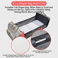 thumbnail image 3 of Diaper changing bag, multi-functional baby changing bag, includes insulated bottle holder, essential for baby travel, large capacity travel backpack with USB charging port and stroller strap (gray)., 3 of 8