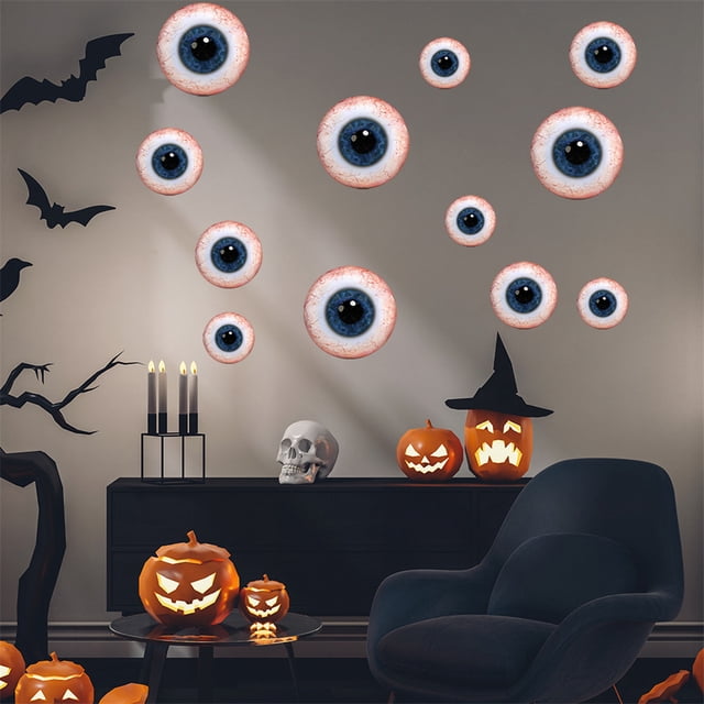 RKSTN Fall Decorations for Home Halloween Floor Stickers Horror Eyes Party Decoration Stickers Decorations