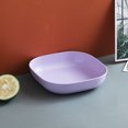 thumbnail image 1 of Xiao Hua Plato hondo de paja de trigo de 5,9 pulgadas (apto para microondas y lavavajillas), plato de plástico duradero (2 piezas), morado, 1 of 5