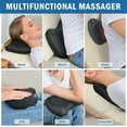 thumbnail image 5 of Shiatsu Neck Back Massager Massage Pillow with Heat, Deep Tissue Kneading Massager for Shoulder, Lower Back, Leg, Foot, Muscle Pain Relief, Best Relaxation Gifts in Home Office and Car, 5 of 8