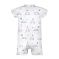 thumbnail image 5 of Watercolor Rainbow Love Baby Romper Boys Girl Boho Rainbow Short Sleeve Baby Jumpsuit Cozy Baby Bodysuit, 5 of 6