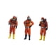 thumbnail image 2 of Figura de bombero de pie de 3 piezas, modelo Tiny People, muñeco de personaje en miniatura para hombre 28 cm naranja, 2 of 9