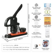 BENTISM Button Maker Machine Plastic 2.28 in / 58 mm, 100 Pieces