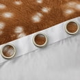 thumbnail image 4 of Homewish Deer Print Black Out Curtains for Teens Boys Girls,Jungle Animal Curtains Pack of 2 (42x63 Each),Brown White Bedroom Curtains,Breathable Home Decor, 4 of 6