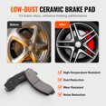 thumbnail image 3 of VEVOR Front Rear Brake Rotor&Ceramic Brake Pads Kit for 2012-2020 Ford F-150 MPB, 3 of 9
