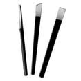 thumbnail image 1 of Cuchillo de pedicura de acero inoxidable para eliminar callos y piel muerta. Raspador de pedicura para pies. Negro 3 piezas, 1 of 9