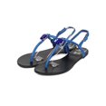 thumbnail image 5 of New Women Betani Liana-2 Leatherette T-Strap Rhinestone Slingback Flat Sandal, 5 of 6