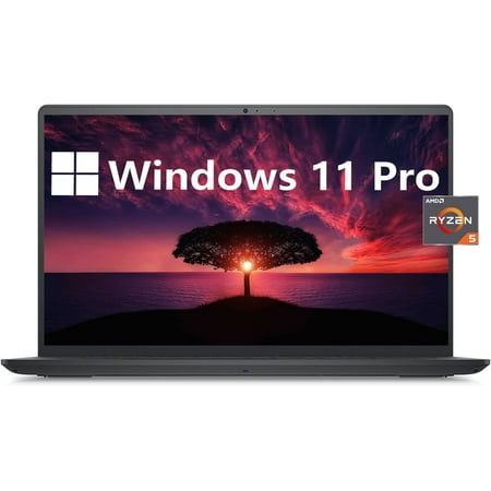 Dell Inspiron 3515 Business Laptop, 15.6''HD Display, AMD Ryzen 5 3450U, Windows 11 Pro, 16GB RAM, 512GB SSD, HDMI, Wi-Fi, Bluetooth, SD Card Reader, Long Battery Life, Black