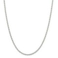thumbnail image 1 of Sterling Silver 2.75mm Oval Rolo Necklace (Weight: 5.47 Grams, Length: 16 Inches), 1 of 4