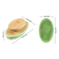 thumbnail image 4 of Unique Bargains 1 Pc Handle Bath Brush Back Scrubber for Bath for Shower 4.72"x2.36" Green, 4 of 6