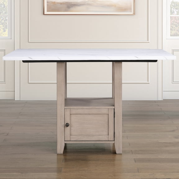 Steve Silver Taylor Faux Marble Top Counter Height Dining Table