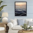 thumbnail image 2 of Stupell Industries Sundown Waters Seascape Black Framed Floater Canvas Wall Art design by Kali Wilson, 31 x 25, 2 of 9