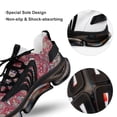 thumbnail image 7 of Traditional Luxury Dark Red Walking Shoes for Men Woman Lightweight Tennis Fashion Elastic Sports Shoes Cushion Basketball Shoes, 7 of 7