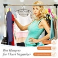Topekada 6 Pack Bra Hangers, 8 Tier Tank Top Clothes Hanger Space Saver