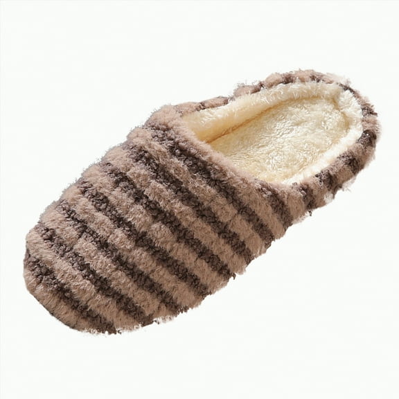 Gvdentm Mens Slippers Wide Width Slip on Couples House Shoes Bedroom Indoor Outdoor Warm Slippers for Men(B,8.5)