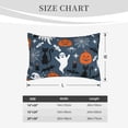thumbnail image 4 of Sikiie Halloween Print Plush Pillow Cover, Wrinkle-proof and Stain-resistant Pillow Protector without Pillow Core, Home Decoration-16"x24", 4 of 6