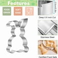 thumbnail image 4 of 8" Bunny Cookie Cutter, 3.15" Egg, Carrot, Cookie Cutter Set, Cookie Cutters Mol, 4 of 6