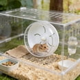 thumbnail image 6 of Super-Silent Hamster Exercise Wheel - 6.7in Hamster Toys Cages Accessories, Running Spinner for Small Animal Pet Gerbil Hedgehog, White, 6 of 6