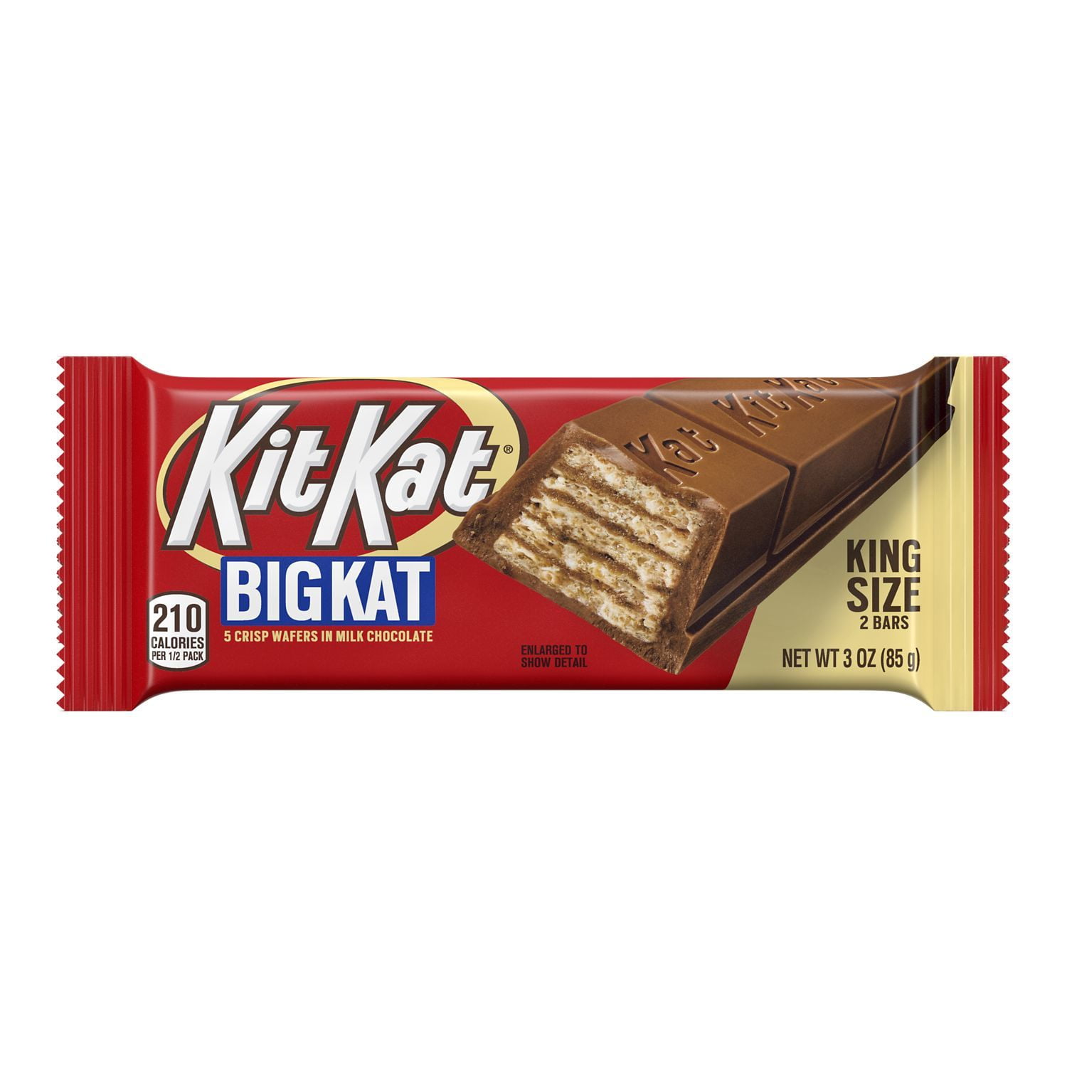 boeket knal lippen Kit Kat, Big Kat Milk Chocolate King Size Wafer Candy, 3 oz, Bar -  Walmart.com