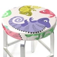 thumbnail image 3 of Daiia Cute Chameleons Stool Covers Round,Round Bar Stool Covers Waterproof Bar Chair Covers Washable Stool Cushion Slipcover for 12-14 Inch Chair-13 inch, 3 of 7