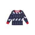 thumbnail image 3 of Conjuntos de pijamas familiares a juego Pijamas navideños con camiseta de manga larga y pantalones con estampado de alce navideño Ropa de estar por casa, 3 of 6