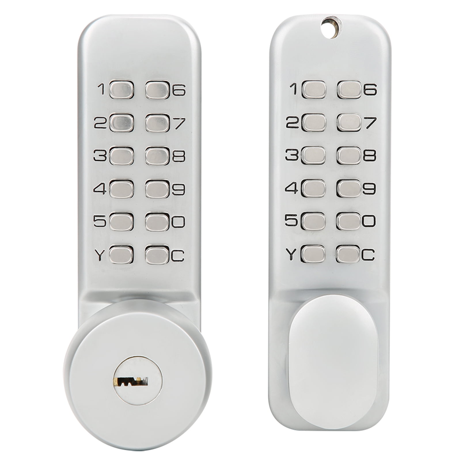Double-Sided Mechanical Password Door Lock With Keys – Keypad Entry, Zinc Alloy, For Courtyard/Office/Home (30-60mm Door Thickness)