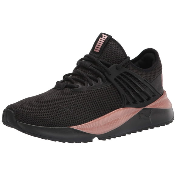 PUMA Women's Pacer Future Sneaker, Black-Rose Gold