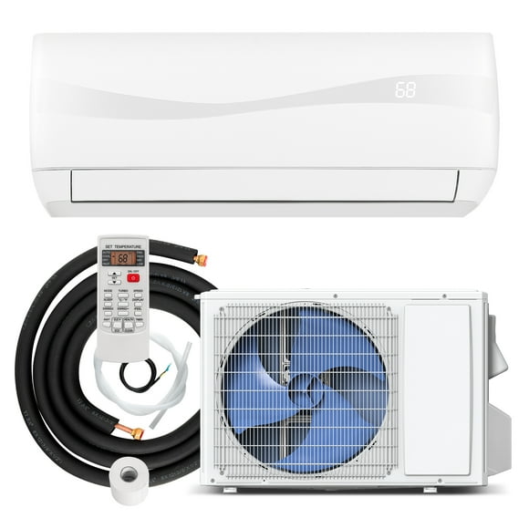 Gymax 9000BTU Mini Split Air Conditioner & Heater 19 SEER2 115V Wall Mount AC Unit